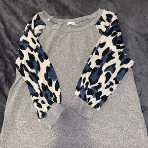 Balloon sleeve tunic sweater 2X